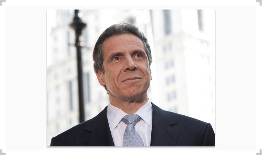 Governor Andrew Cuomo in suit and tie 