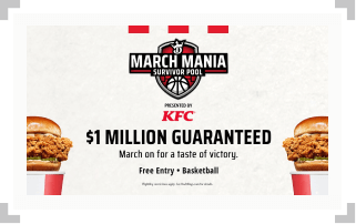 Screenshot of DraftKings March Mania Survival Pool contest