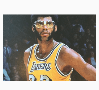 Kareem Abdul-Jabbar with Lakers