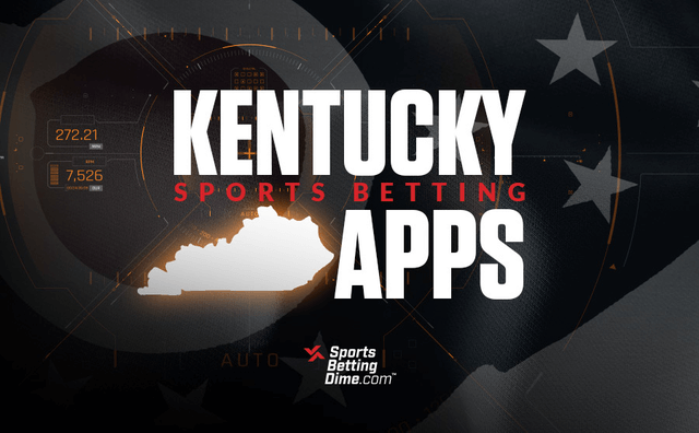 Kentucky sports betting apps state outline American flag
