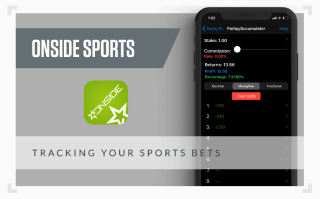 graphic showing screenshot of the Onside Sports betting app